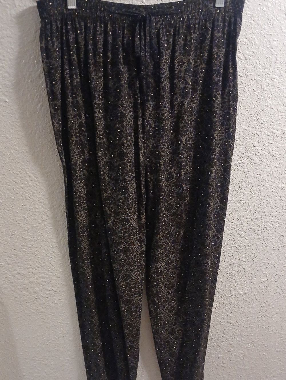 Maurices Black Patterned Straight-Leg Women's Pants